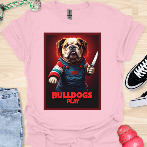 Bulldogs Play - Halloween - V1 - Redhead Bulldog T-Shirt